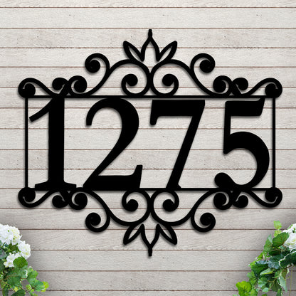 Decorative House Number Sign