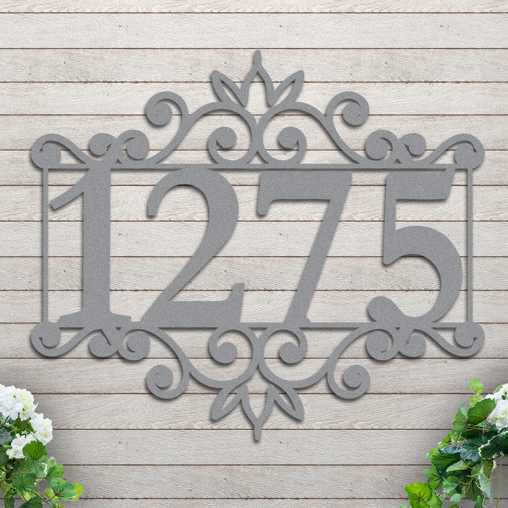 Decorative House Number Sign