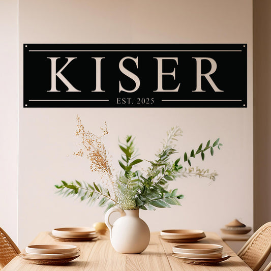 Family Name Sign with Date