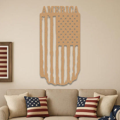 American Flag Hanging