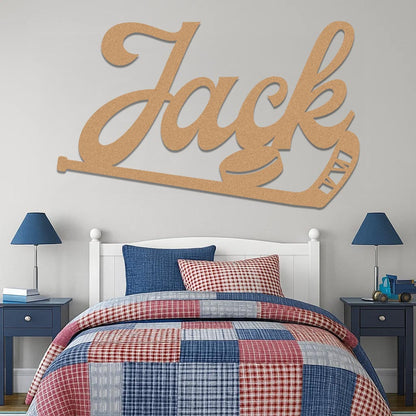 Hockey Name Sign