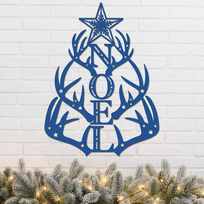 Antler tree with Holiday NOEL