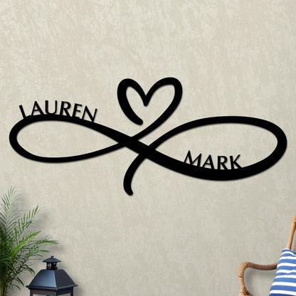 Infinity Heart Wedding Sign