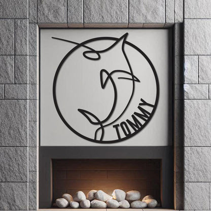 Marlin Name Sign