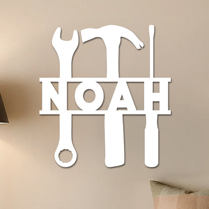 Name in Tools Sign