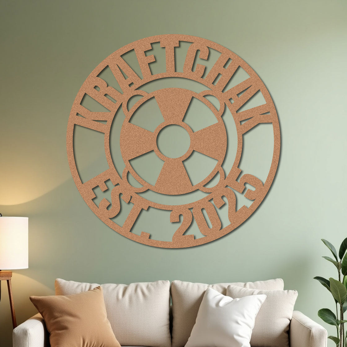 Nautical Life Ring Family Established Sign