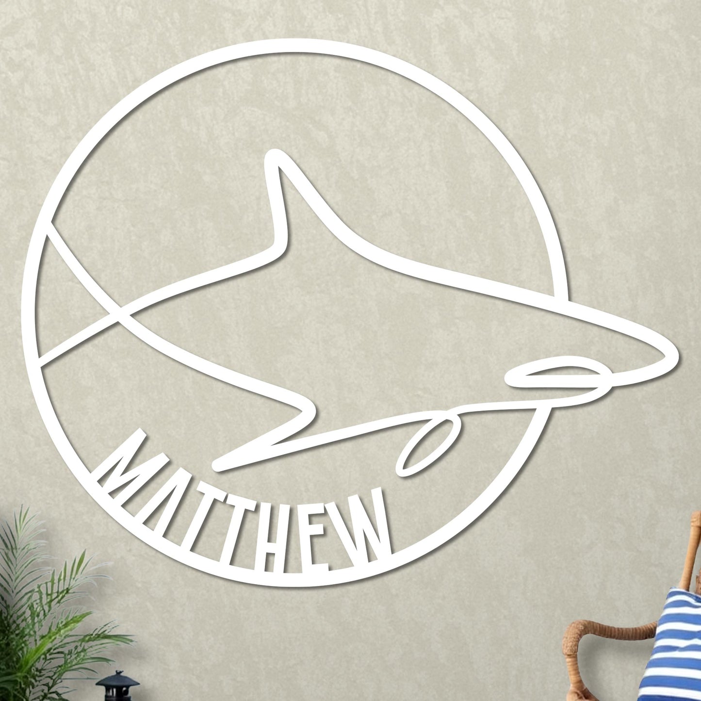 Shark Name Sign