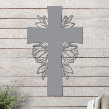 Simple Cross with Leaves