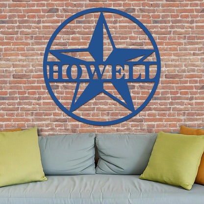 Star Family Name Sign