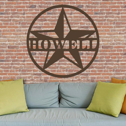 Star Family Name Sign