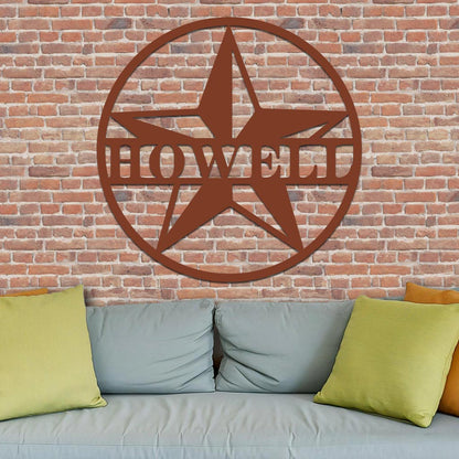 Star Family Name Sign