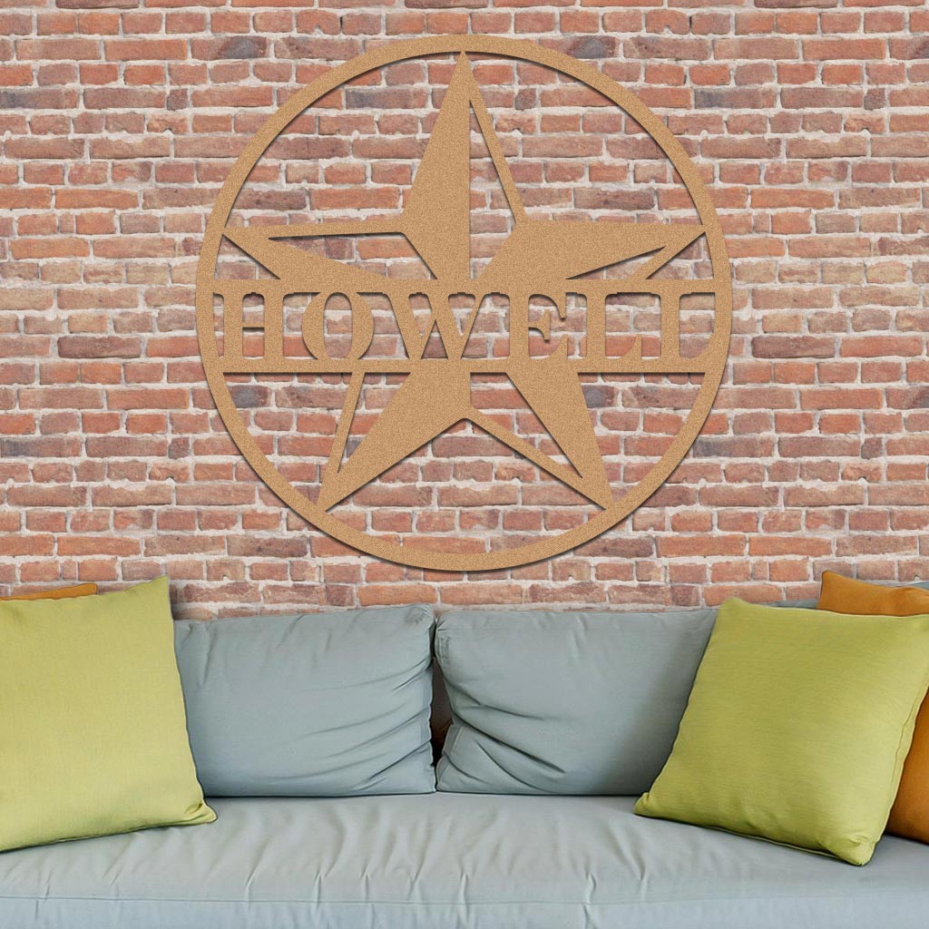 Star Family Name Sign