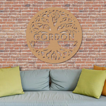Tree Of Life Family Name Sign