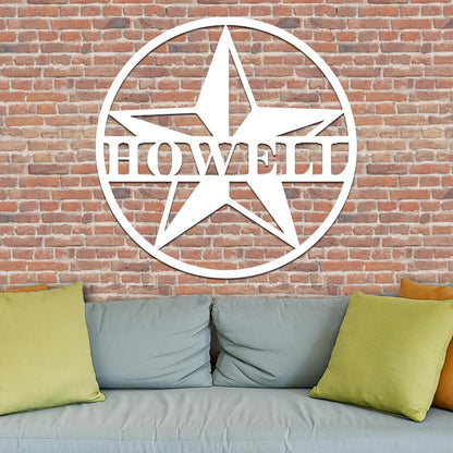 Star Family Name Sign