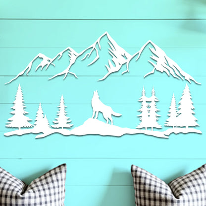 Wolf Landscape Sign