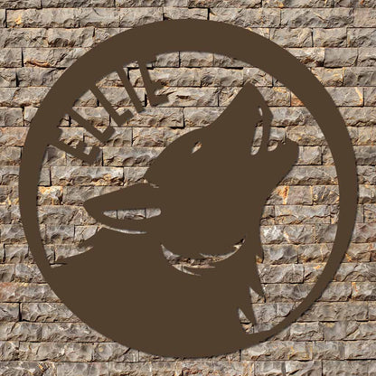 Wolf Name Sign
