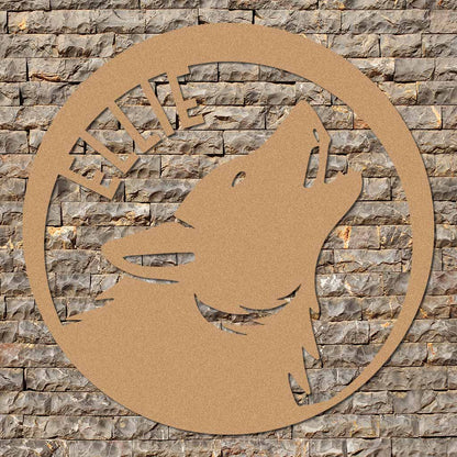 Wolf Name Sign