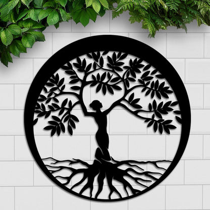 Woman Tree Sign