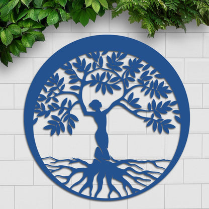 Woman Tree Sign