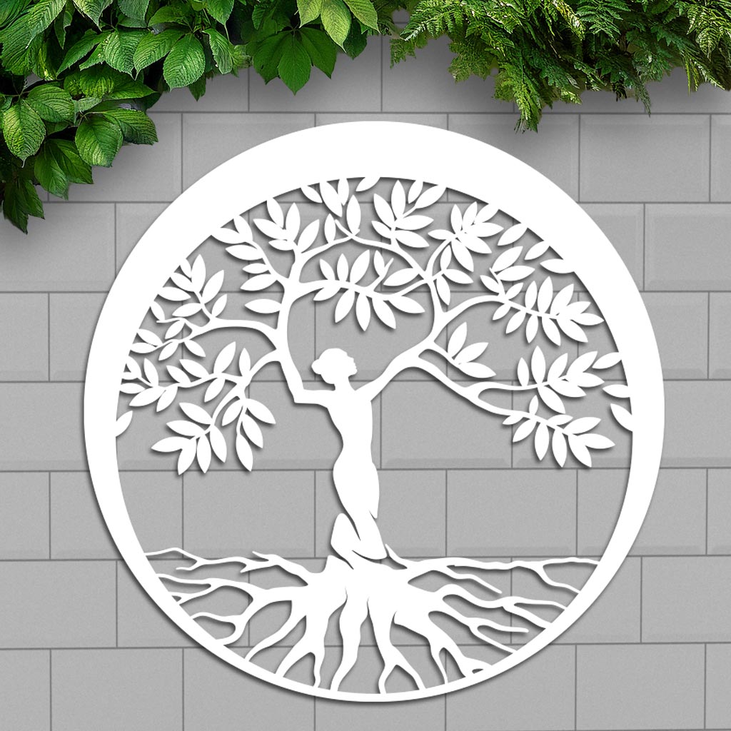 Woman Tree Sign