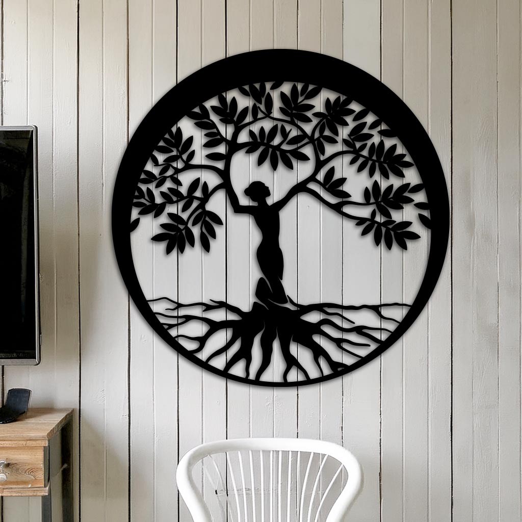 Woman Tree Sign